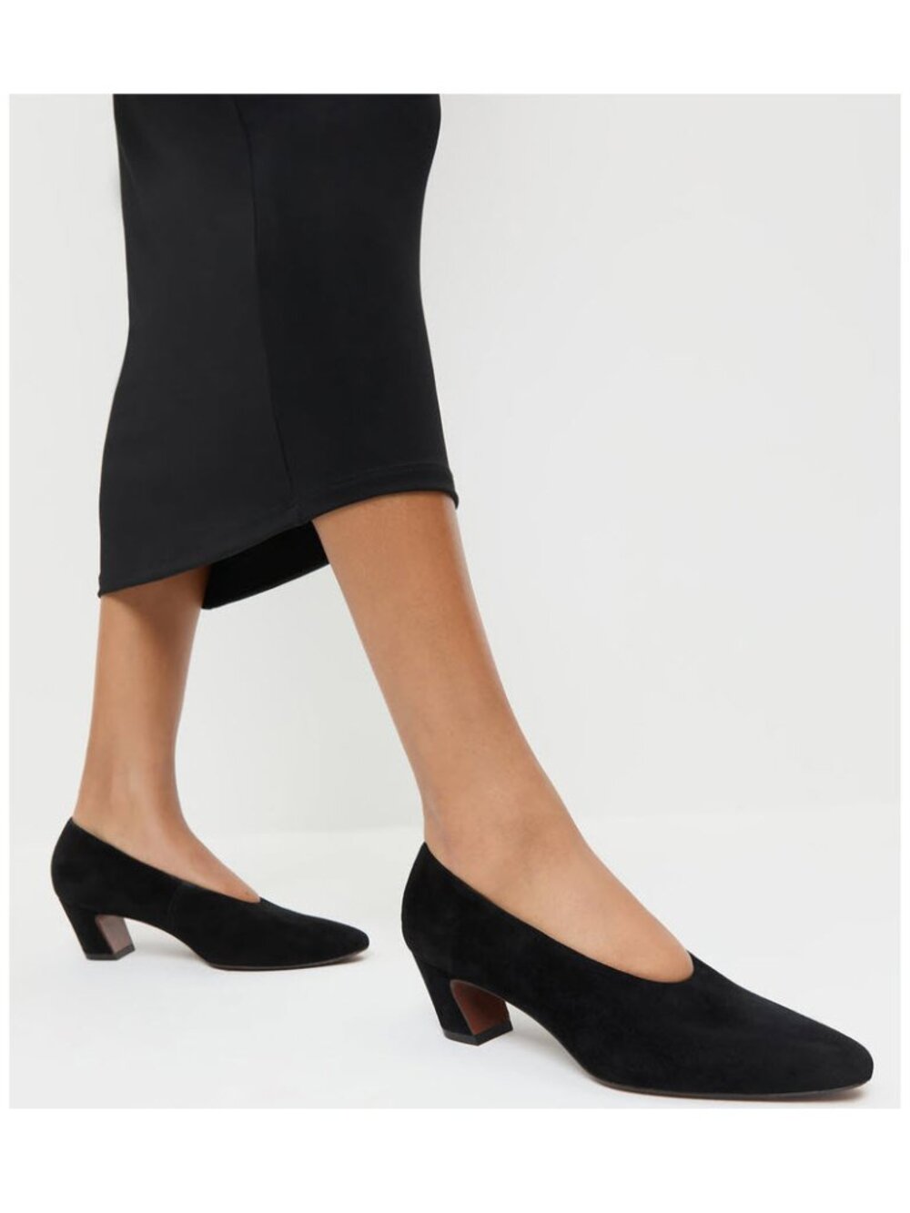 Loeffler Randall Neive Black Suede Low Pumps Sz 7.5